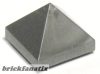 Lego Slope 45 1 x 1 x 2/3 Quadruple Convex Pyramid, Flat silver