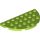 Lego Plate, Round Half 4 x 8, Lime