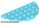 Lego Plate, Round Half 4 x 8, Medium azure