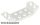 Lego Slope, Inverted 45 6 x 2 Double with 2 x 4 Cutout, White