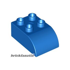 Lego Duplo, Brick 2 x 3 Slope Curved, Blue