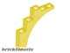 Lego Arch 1 x 5 x 4 - Continuous Bow, Yellow