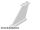 Lego Tail 4 x 1 x 3, White