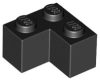 Lego Brick 2 x 2 Corner, Black