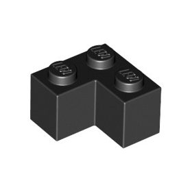 Lego Brick 2 x 2 Corner, Black