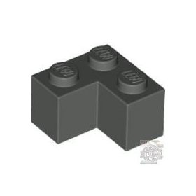 Lego Brick 2 x 2 Corner, Dark bluish gray