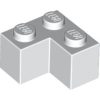 Lego Brick 2 x 2 Corner, White