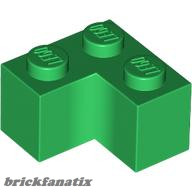 Lego BRICK CORNER 1X2X2, Green