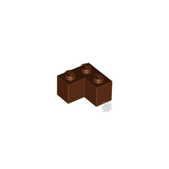 Lego Brick Corner 1X2X2, Reddish brown