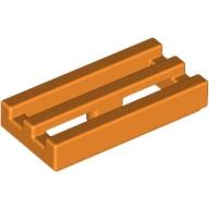 Lego RADIATOR GRILLE 1X2, Bright orange