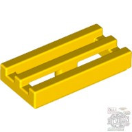 Lego RADIATOR GRILLE 1X2, Bright yellow
