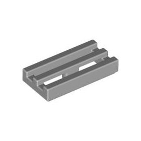 Lego RADIATOR GRILLE 1X2, Light grey