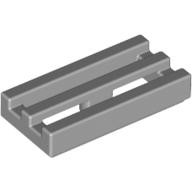 Lego RADIATOR GRILLE 1X2, Light grey