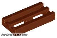 Lego RADIATOR GRILLE 1X2, Reddish brown