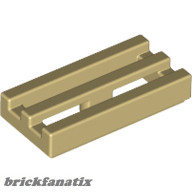 Lego RADIATOR GRILLE 1X2, Tan