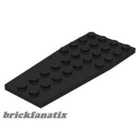 Lego Wedge, Plate 4 x 9 without Stud Notches, Black