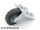 Lego Lego Plate, Modified 2 x 2 Thin with Plane Single Wheel Holder with Dark Bluish Gray Wheel with Black Tire 14mm D. x 4mm Smooth Small Single with Number Embossed on Side (2415 / 3464c03)