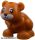 Lego Hamster / Mouse, Mini Doll Style with Black Eyes, Nose and Mouth and White Muzzle Pattern (Friends Heidi / Rumble / Disney Gus Gus)