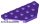 Lego Wedge, Plate 3 x 6 Cut Corners, Dark purple