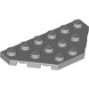 Lego Wedge, Plate 3 x 6 Cut Corners, Light bluish gray