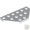 Lego Wedge, Plate 3 x 6 Cut Corners, White