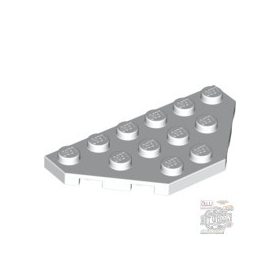 Lego Wedge, Plate 3 x 6 Cut Corners, White