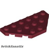 Lego CORNER PLATE 3X6, Dark red