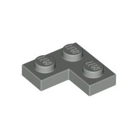 Lego Plate 2 x 2 Corner, Light grey