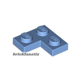 Lego Plate 2 x 2 Corner, Medium blue