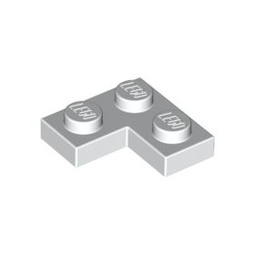 Lego Plate 2 x 2 Corner, White