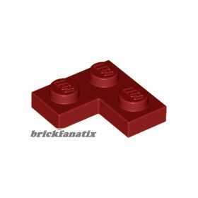 Lego CORNER PLATE 1X2X2, Dark red