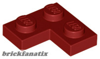 Lego CORNER PLATE 1X2X2, Dark red