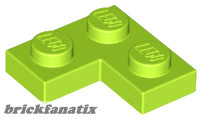 Lego Corner Plate 1X2X2, Lime