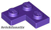 Lego Corner Plate 1X2X2, Purple