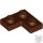 Lego Corner Plate 1X2X2, Reddish brown