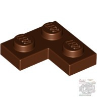 Lego Corner Plate 1X2X2, Reddish brown