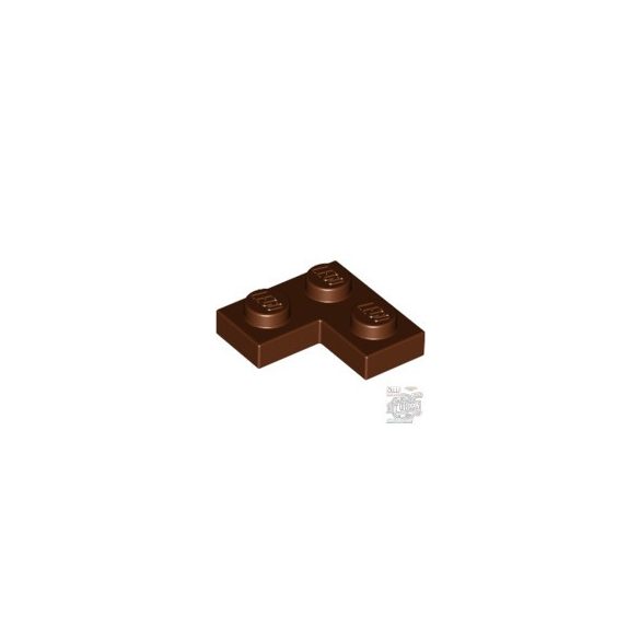 Lego Corner Plate 1X2X2, Reddish brown