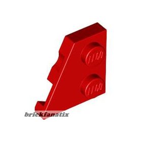 Lego LEFT PLATE 2x2 27 DEG, Bright red