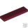 Lego Tile 1 X 4, Dark red