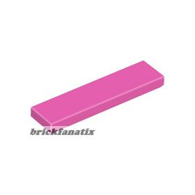 Lego Tile 1 X 4, Dark pink