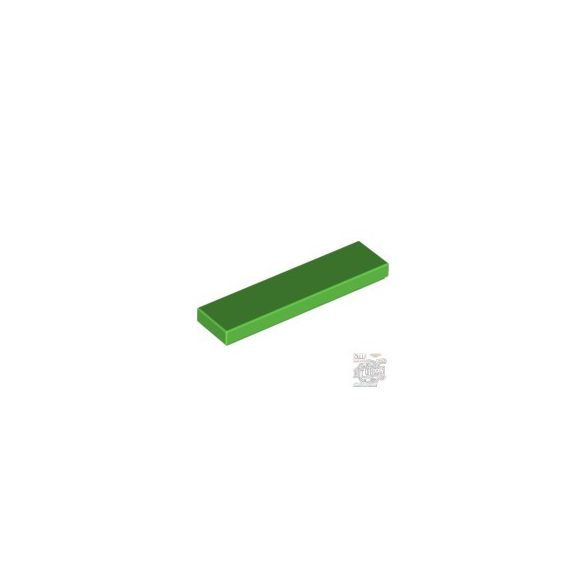 Lego FLAT TILE 1X4, Bright green