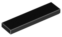 Lego Flat Tile 1x4, Black