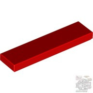 Lego Flat Tile 1X4, Bright red