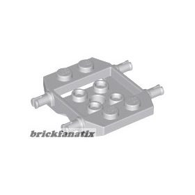Lego Vehicle, Base 3 x 4 x 2/3, Light grey