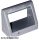 Lego Tile, Modified 1 x 2 with Bar Handle, Flat Silver