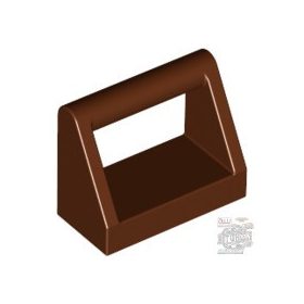 Lego Tile, Modified 1 x 2 with Bar Handle, Reddish brown