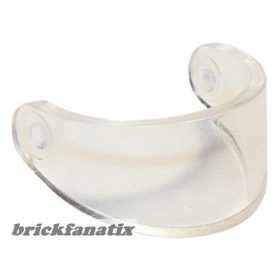 Lego Minifigure, Visor Standard, Trans Clear
