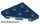 Lego Wedge, Plate 3 x 3 Cut Corner, Dark blue