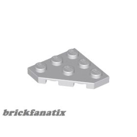 Lego Wedge, Plate 3 x 3 Cut Corner, Light bluish gray