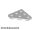 Lego Wedge, Plate 3 x 3 Cut Corner, Light bluish gray